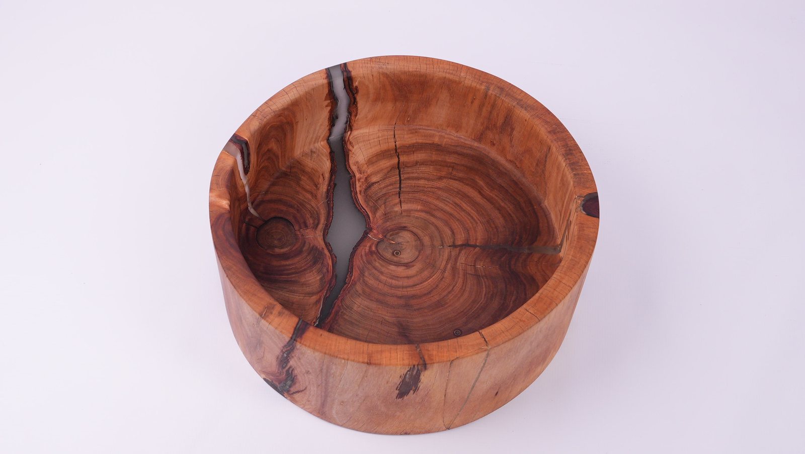 African Blackwood Bowl with Epoxy Resin