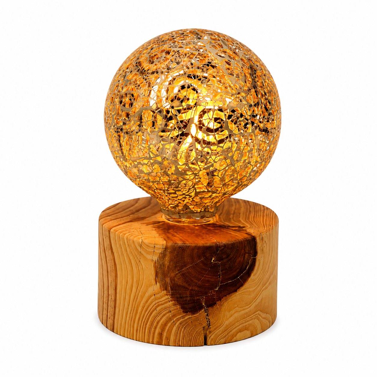 Cedarwood Pygmy Round Lamp — Small – Fairy Bulb