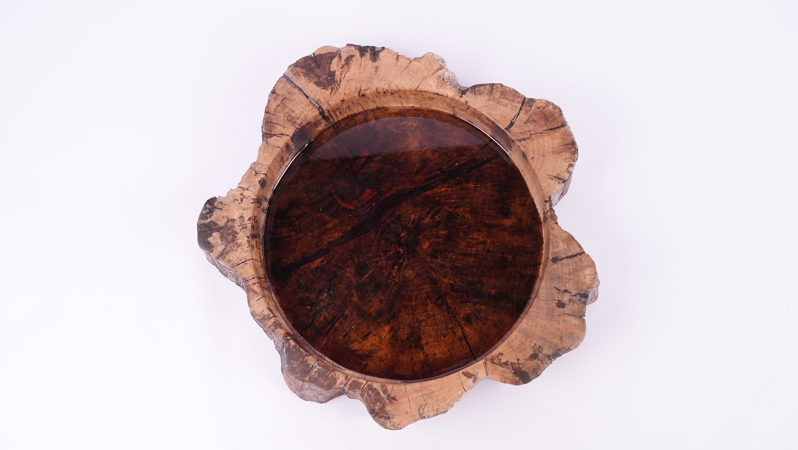 Red Maple Bowl with Epoxy Resin