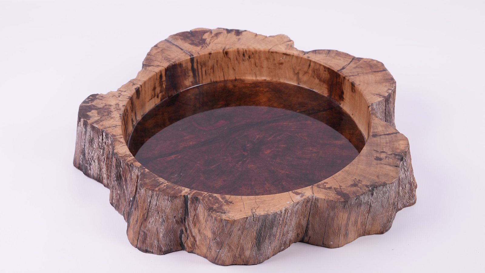 BESPOKE RED MAPLE BOWL with Epoxy Resin